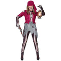 "PIRATENSKELETT" (Hemd mit Korsett und Rock, Leggings, Kopftuch) – Vorderansicht