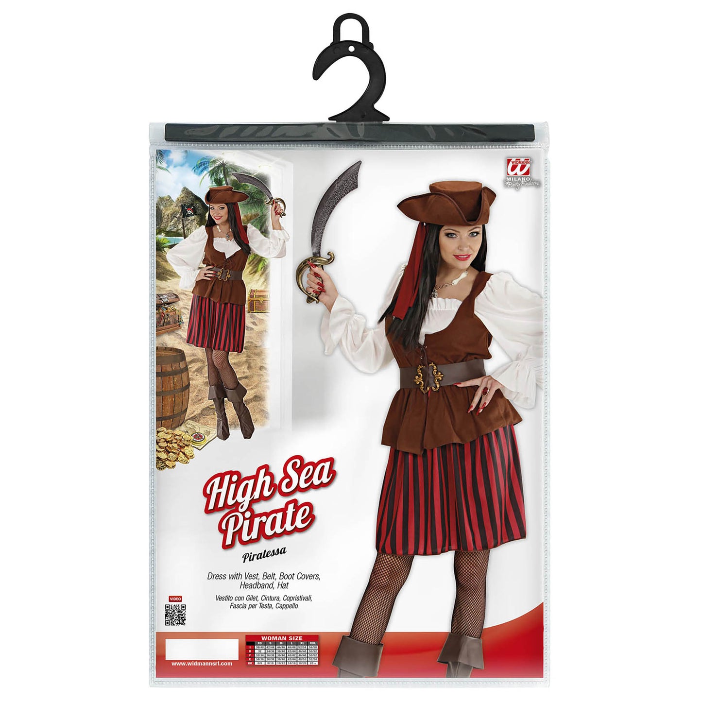 "PIRATIN" (Kleid mit Weste, Gürtel, Stiefelüberzieher, Stirnband, Hut) – Ansicht 4