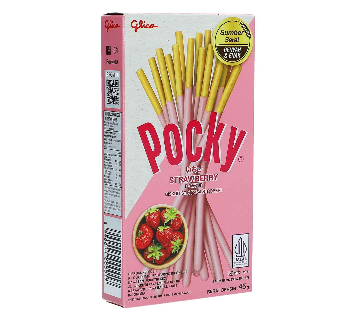 Pocky Strawberry Keksstangen 45 g mit Erdbeergeschmack MHD:08/2026