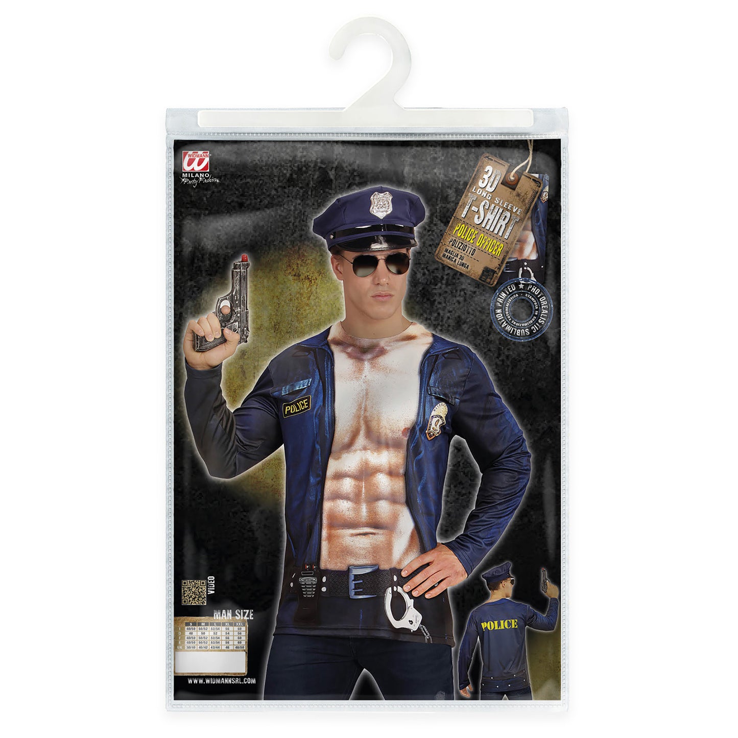 "POLIZIST" (in Fotosublimation bedrucktes Longsleeve) – Ansicht 5