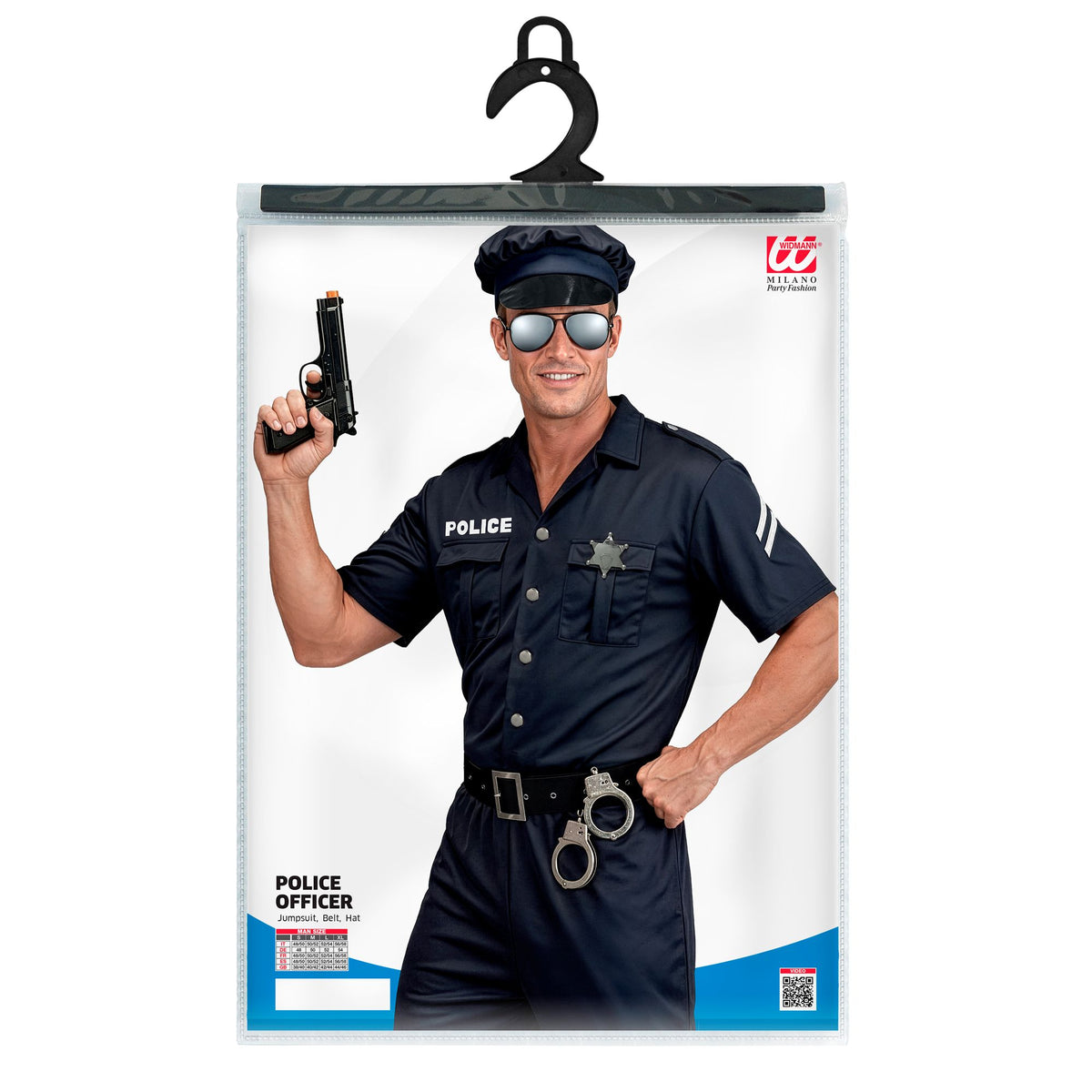 "POLIZIST" (Kostüm, Gürtel, Mütze) – Ansicht 5