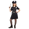 "POLIZISTIN" (Kleid, Gürtel, Mütze) – Vorderansicht