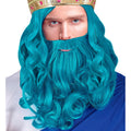 "POSEIDON/NEPTUN PERÜCKE MIT BART & SCHNURRBART" in Box – Vorderansicht
