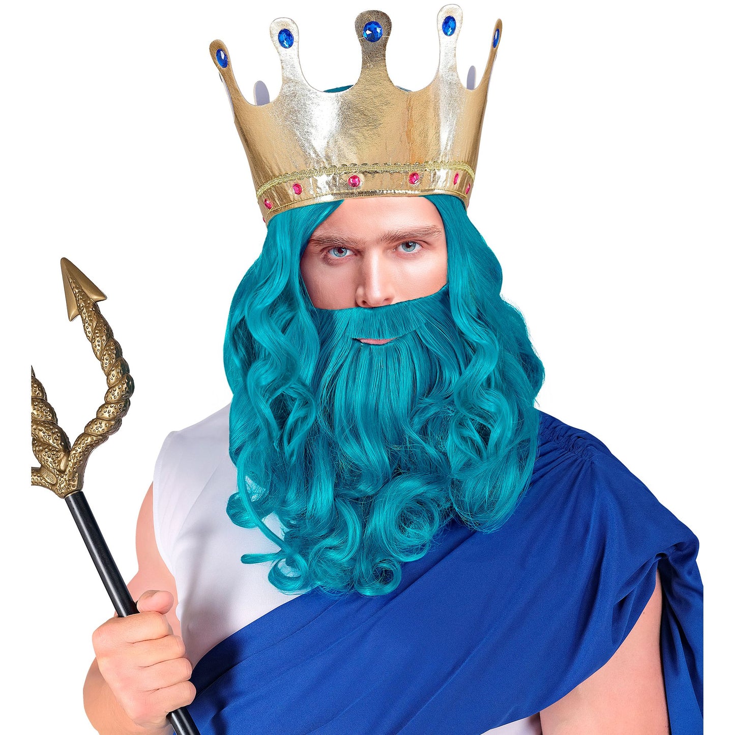 "POSEIDON/NEPTUN PERÜCKE MIT BART & SCHNURRBART" in Box – Ansicht 3