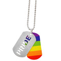 "PRIDE TAG KETTE" – Vorderansicht