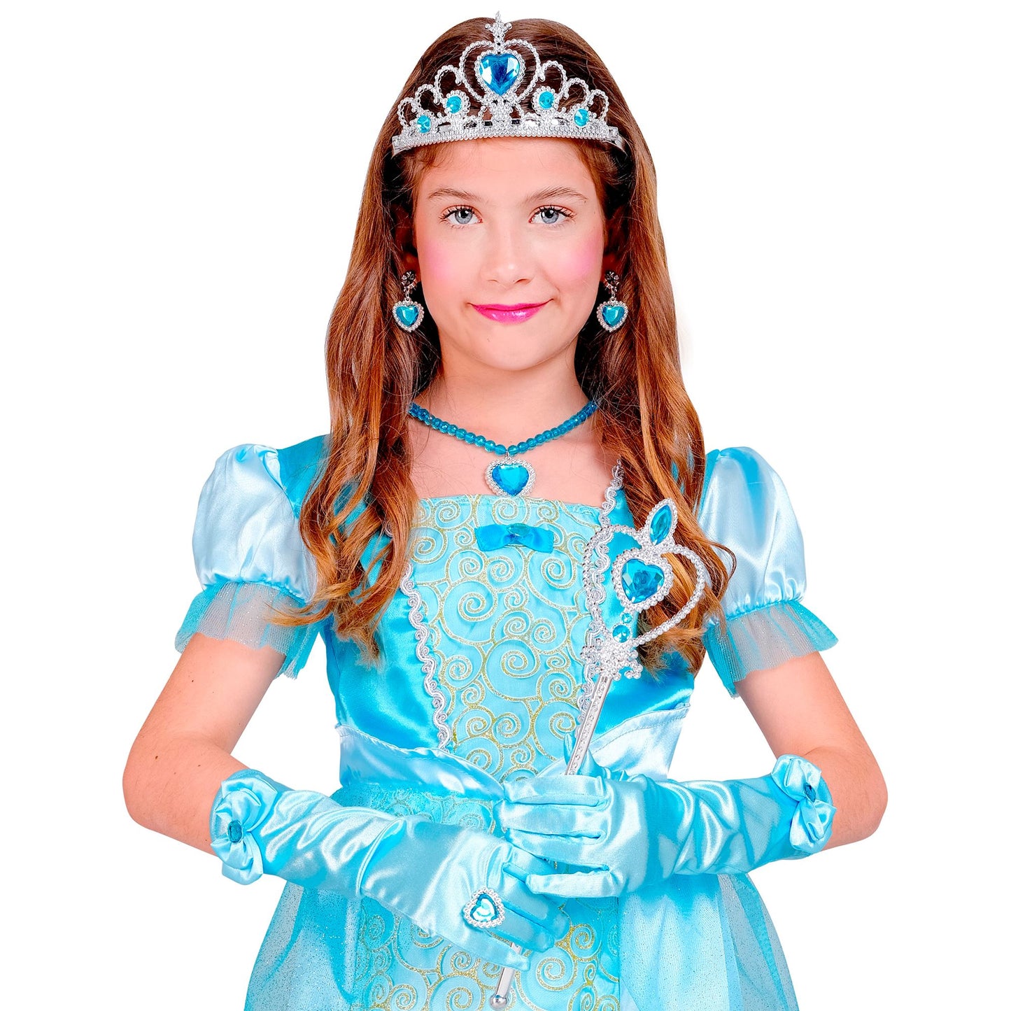 "PRINZESSIN SET (Tiara, Handschuhe, Halskette, Ohrringe, Zauberstab) – Ansicht 4