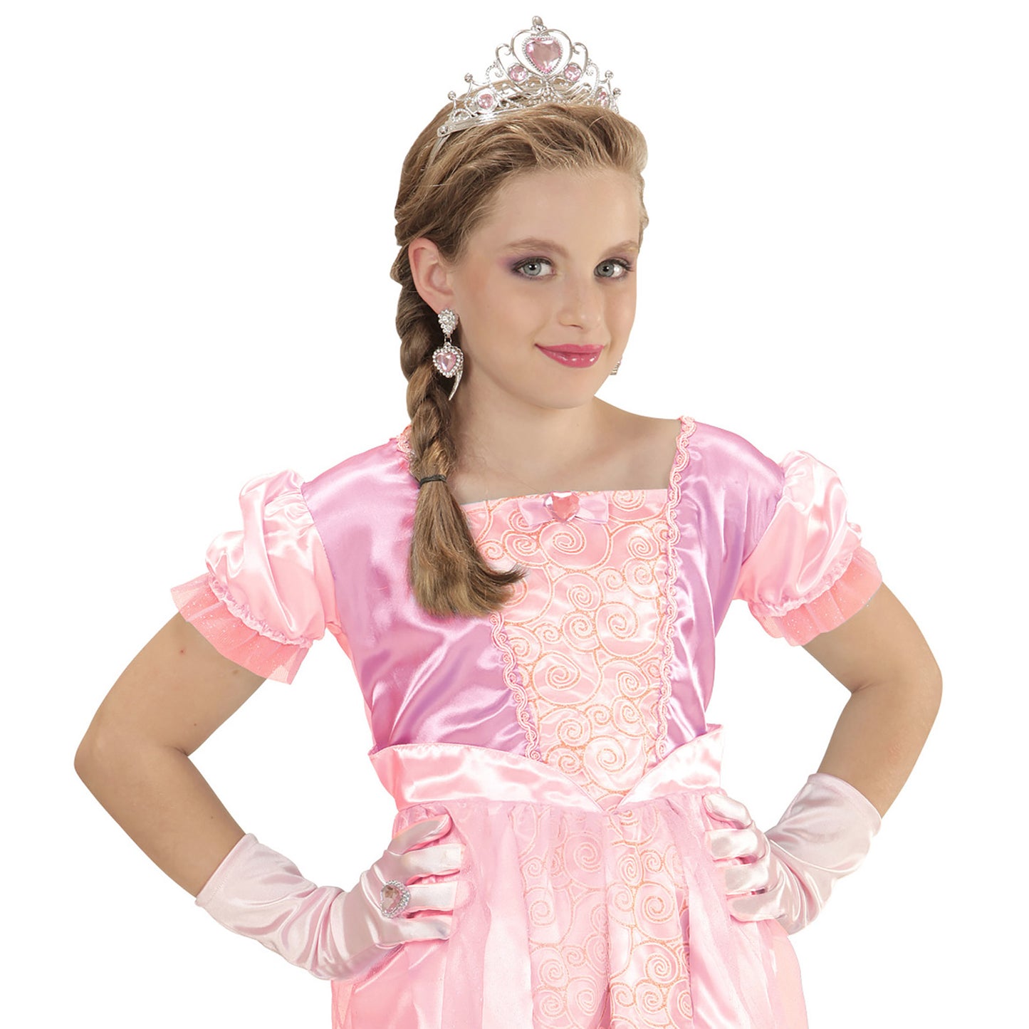 "PRINZESSINNENSET PINK" (Tiara, Handschuhe, Ring) – Ansicht 4