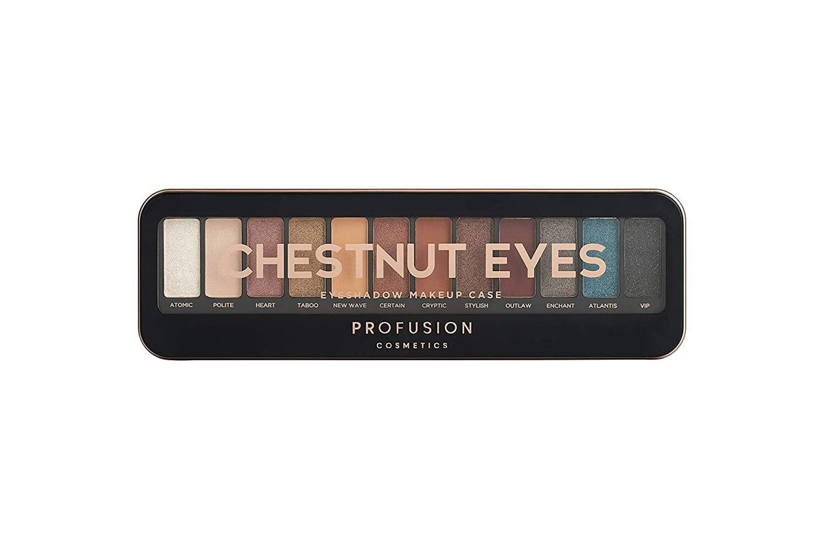Profusion Cosmetics Chestnut Eyes Lidschattenpalette mit 12 Farben