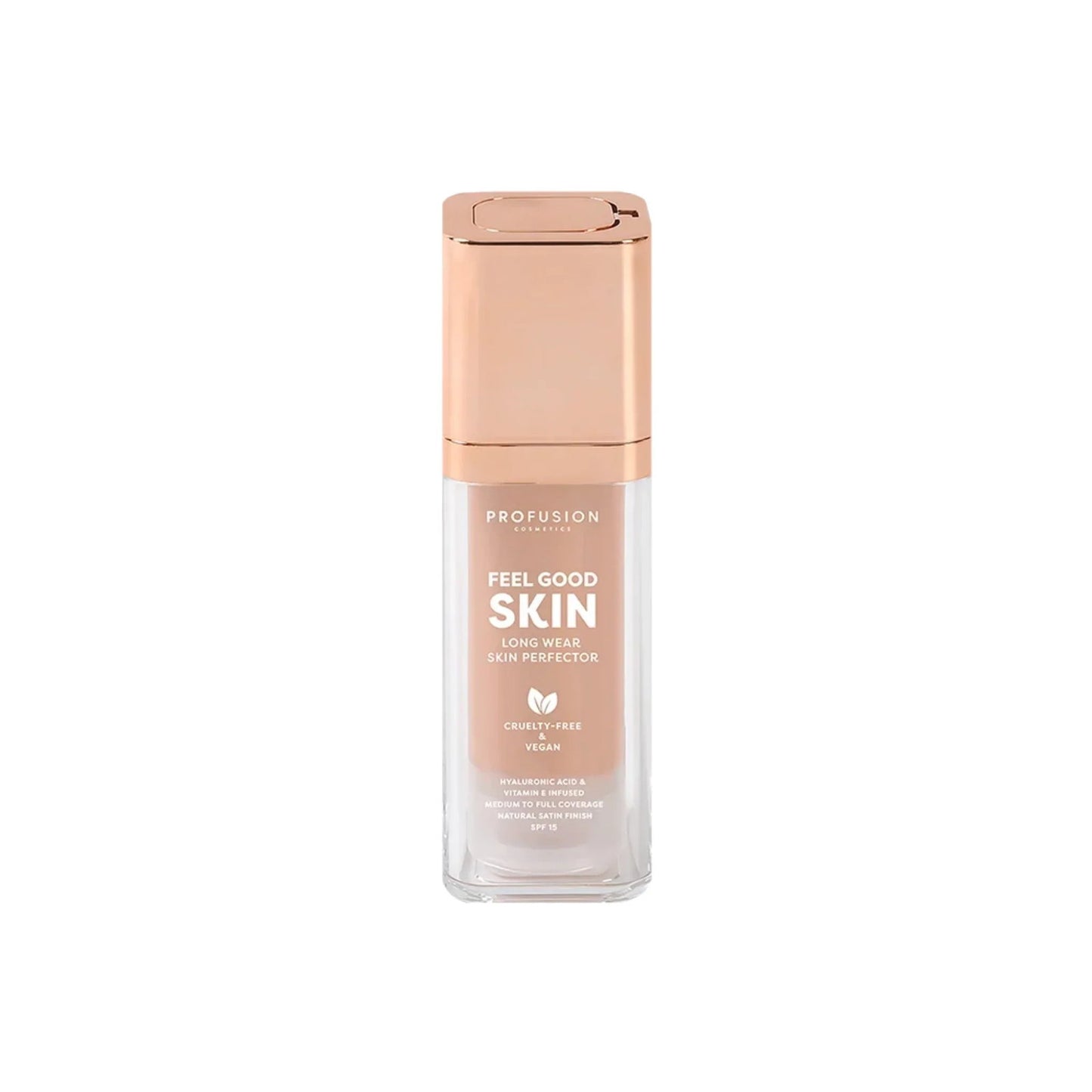 Profusion Cosmetics, Feel Good Skin, Satinfarbe, Flüssige Grundierung, 110, Fair, SPF 15, 30 ml