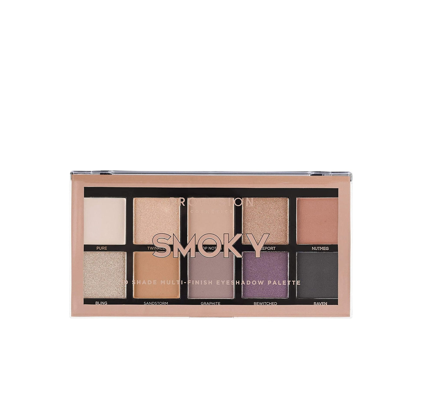 Profusion Profusion, Smoky, Lidschattenpalette, 10 Schattierungen, 25 g Regular