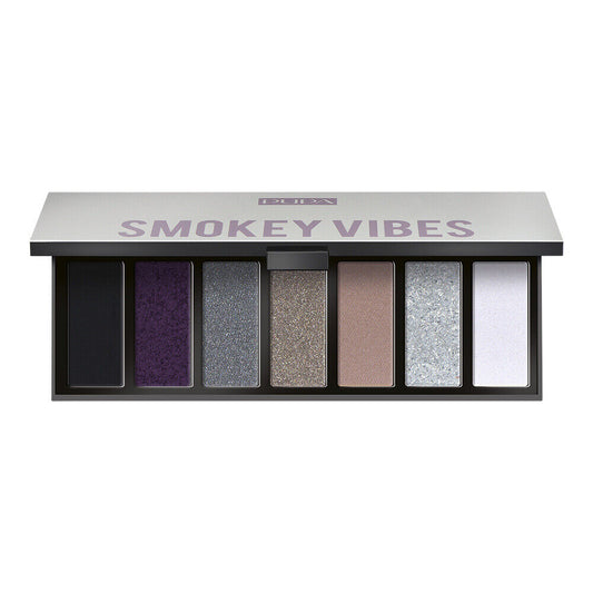 Pupa Pupa, Make Up Stories, Lidschattenpalette, 002, Rauchige Vibes, 7 Schattierungen, 13.3 g Regular