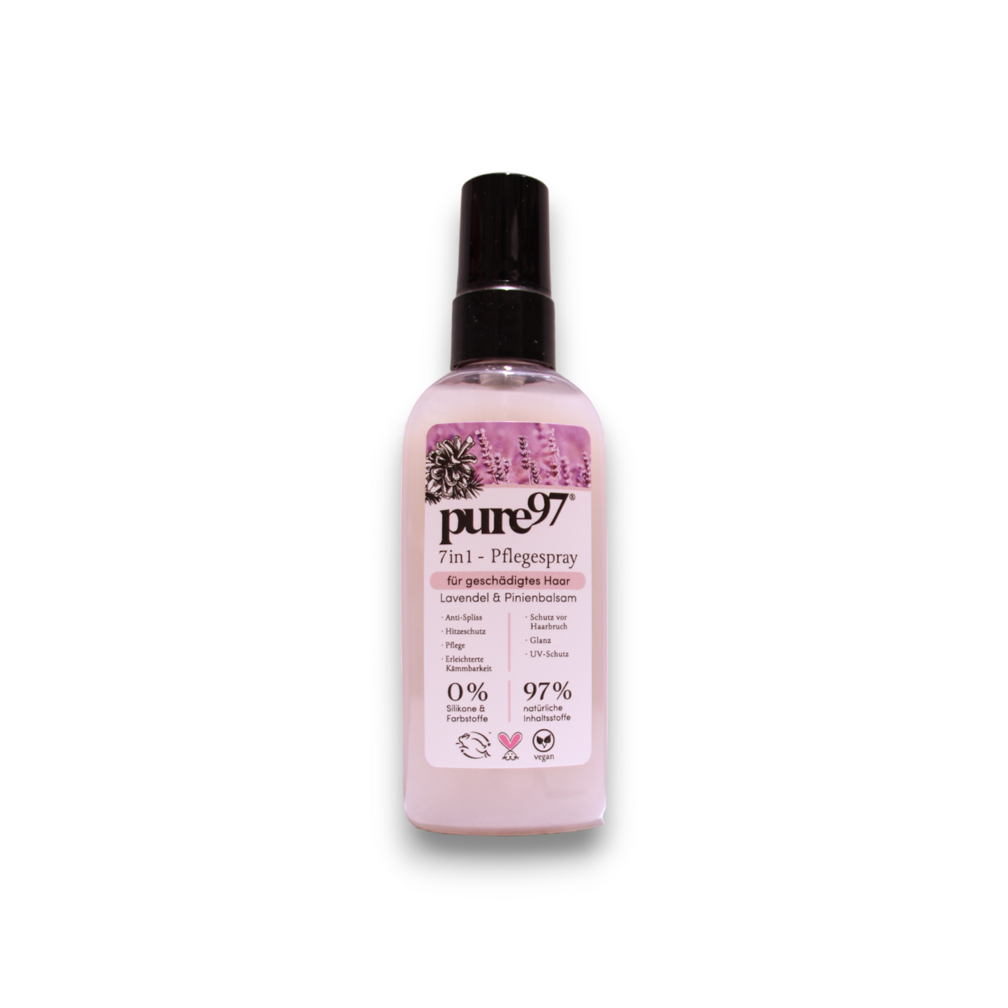 Pure97 Pure97, Lavendel & Pinien, Leave-In Haarcreme Behandlung, Zur Hydratation, 100 ml Regular