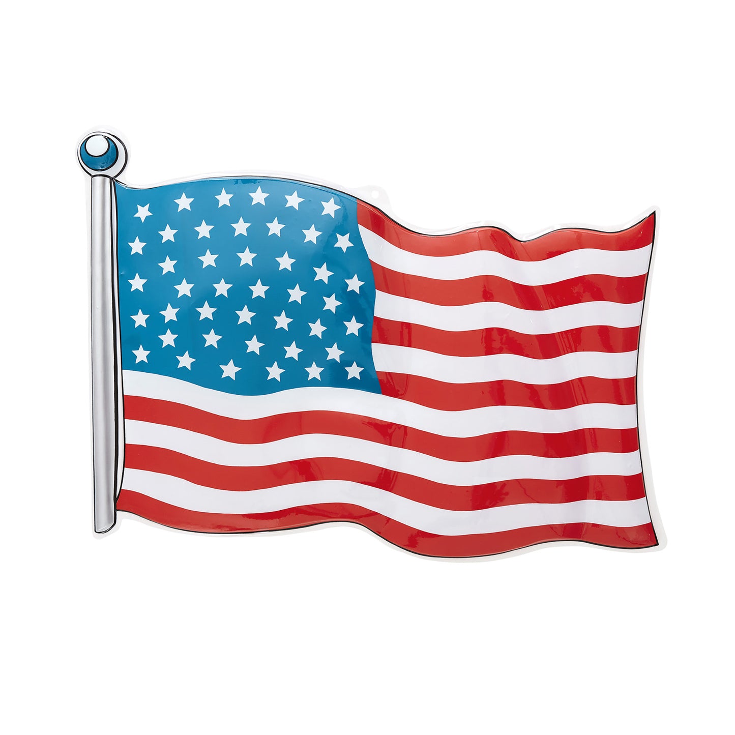 "PVC FAHNE USA" 62x44 cm – Vorderansicht