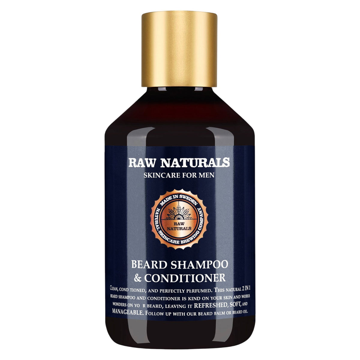Raw Naturals, Beard Shampoo & Conditioner, 100% vegan, Bartshampoo, Weichheit, 250 ml