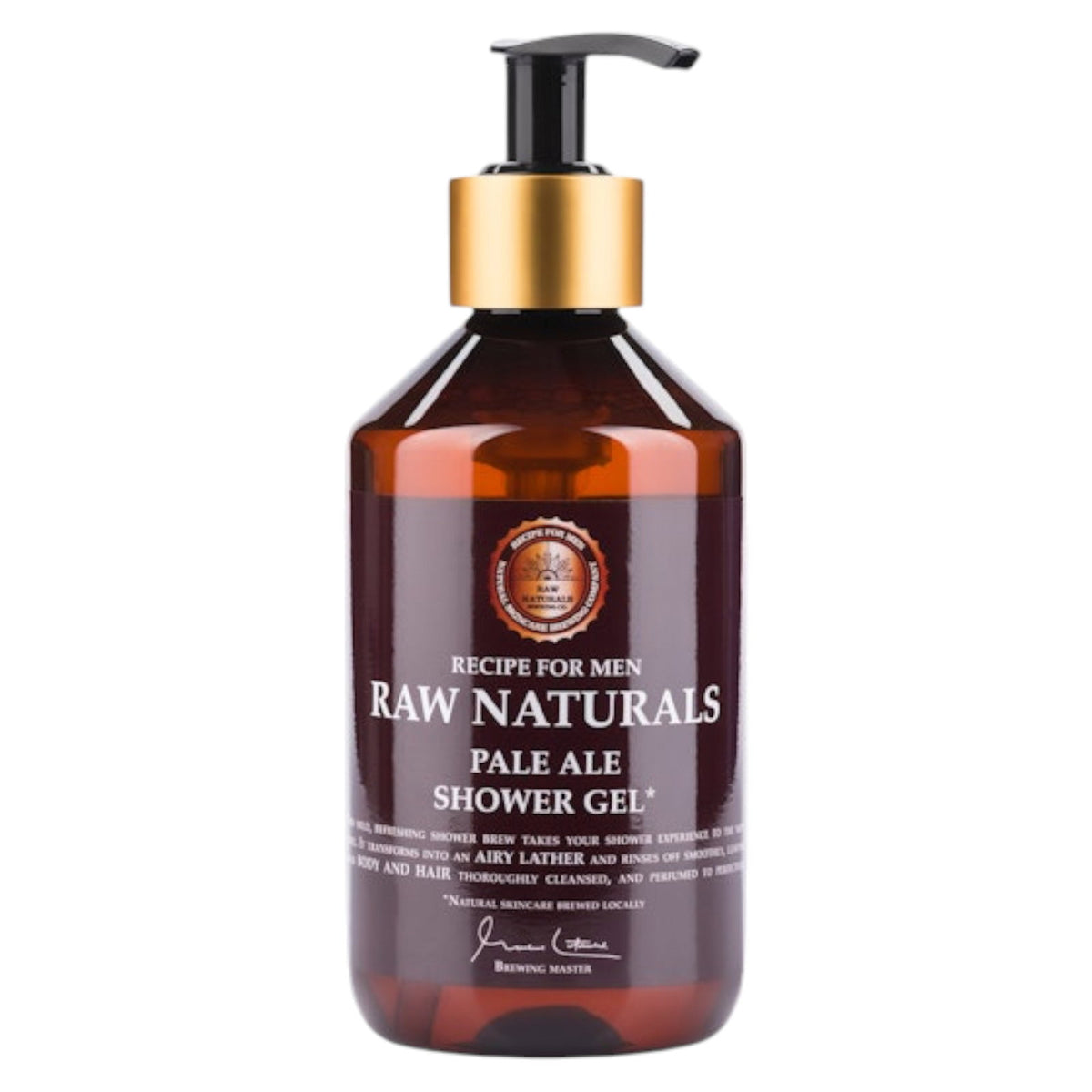 Raw Naturals, Pale Ale, 100% vegan, Erfrischend und maskulin, Reinigung, Duschgel, Körper und Haar, Alle Hauttypen, 300 ml