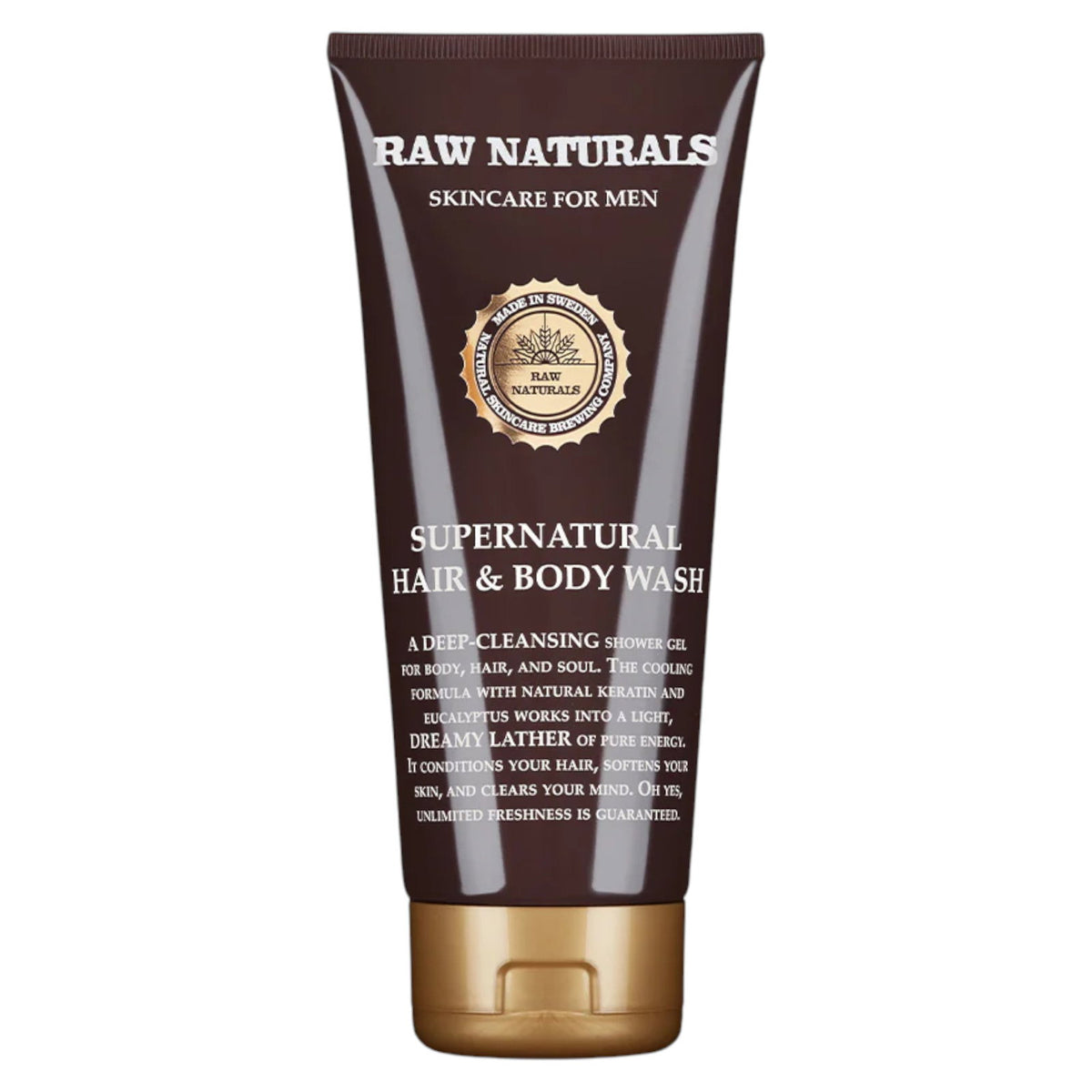 Raw Naturals, Supernatural, 100% vegan, Haarshampoo, Spülung & Duschgel 3-in-1, 200 ml
