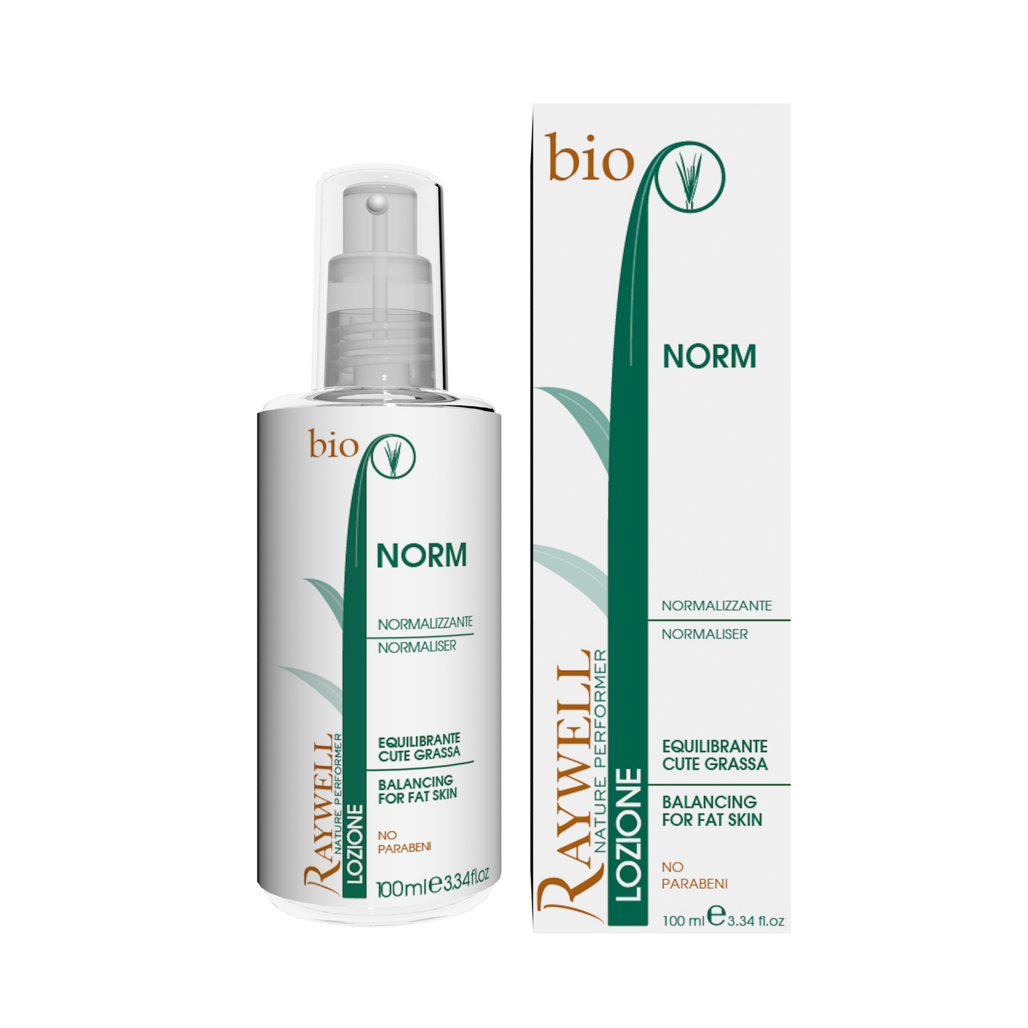 Raywell Raywell, Bio Nature, Haarlotion-Behandlung, Zur Regulierung von übermäßigem Talg, 100 ml Regular