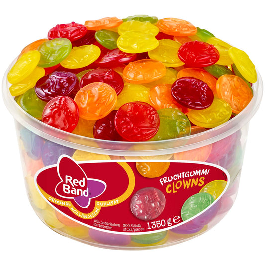 Red Band Fruchtgummi Clowns 300er - Candyshop.ch – Produktansicht