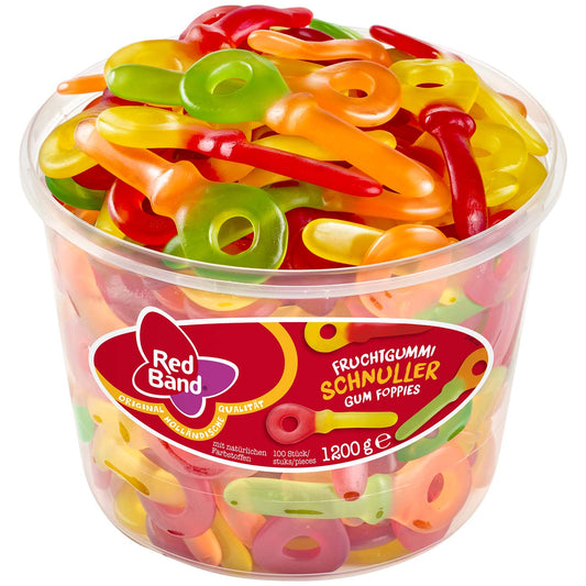 Red Band Fruchtgummi Schnuller 100er - Candyshop.ch – Produktansicht