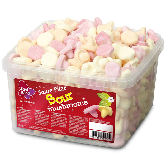 Red Band Saure Pilze 240er Fruchtgummi Beutel – Produktansicht