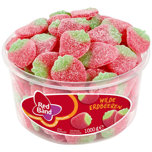 Red Band Wilde Erdbeeren Fruchtgummi 100er gezuckert – Produktansicht
