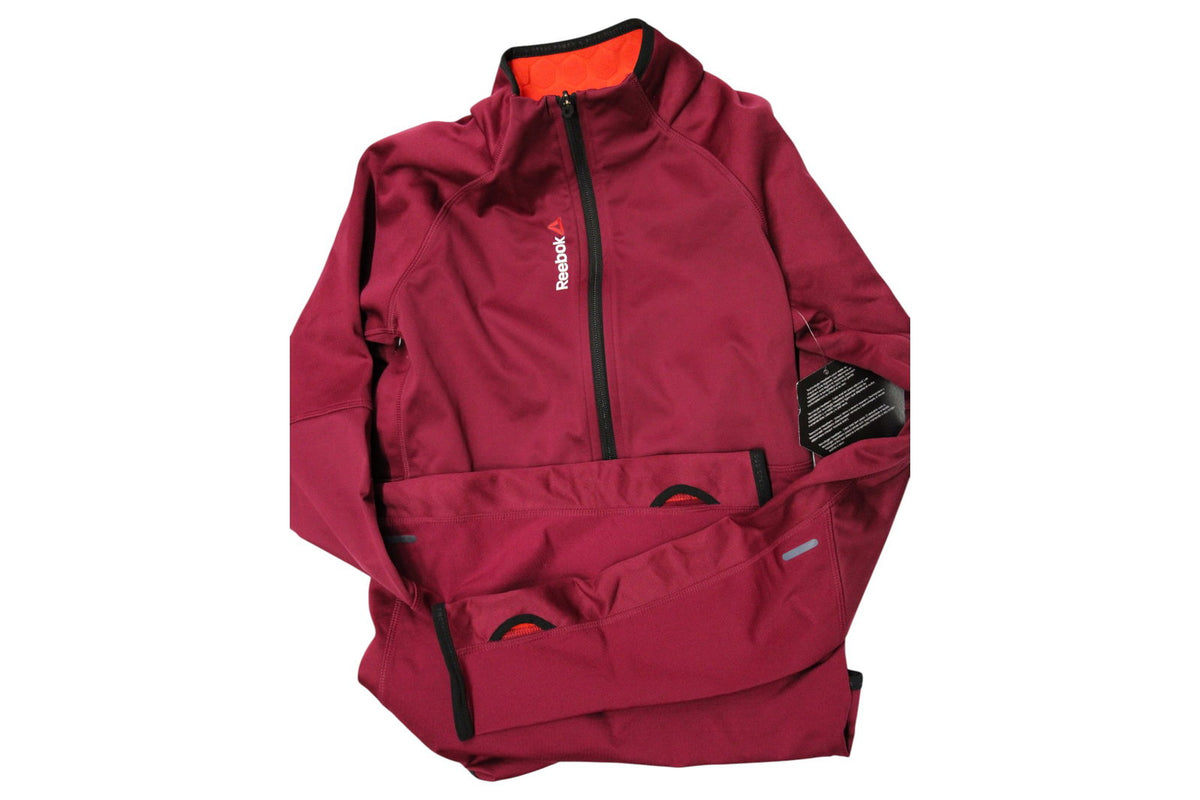 Reebok One Series Hexawarm Sport-Hoodie in Rot und Violett