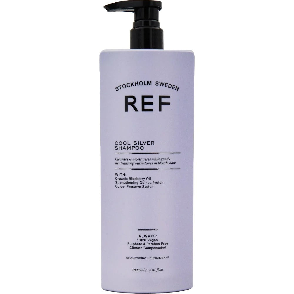 Ref Stockholm, Cool Silver, Sulfatfrei, Haarshampoo, Neutralisieren warmer Töne, 1000 ml