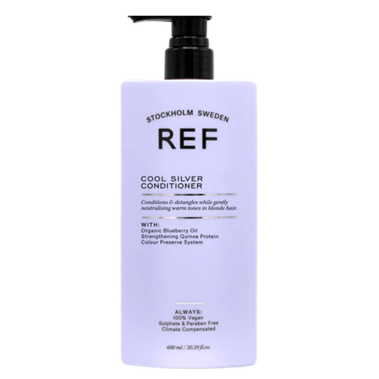 Ref Stockholm, Cool Silver, Sulfatfrei, Haarspülung, Neutralisieren warmer Töne, 600 ml