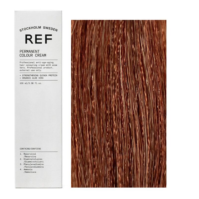 Ref Stockholm Ref Stockholm, Permanent Colour, Vegan, Permanente Haarfarbe, 7.43 Golden Copper Blonde, 100 ml Regular
