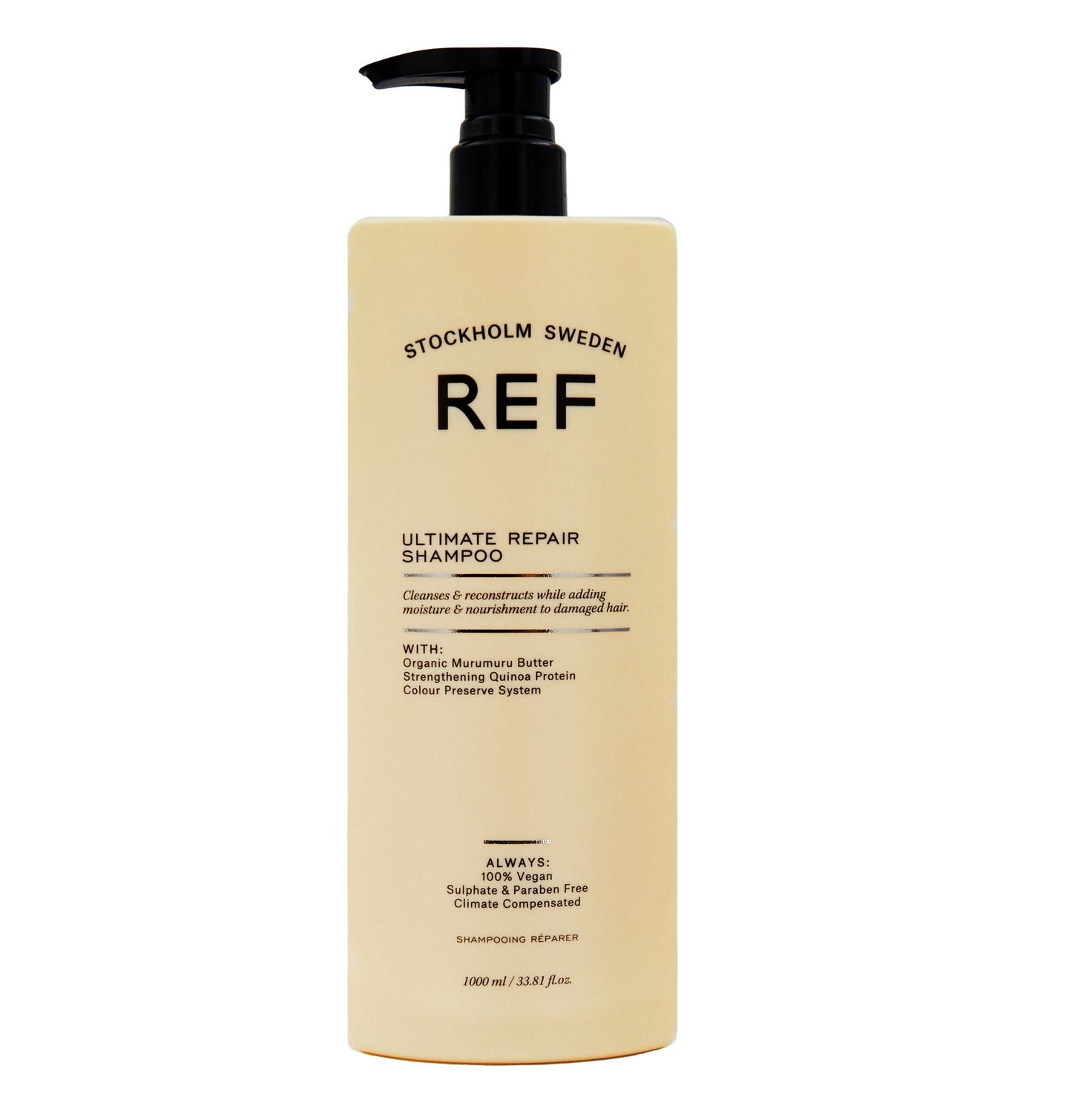 Ref Stockholm Ref Stockholm, Ultimate Repair, Sulfatfrei, Haarshampoo, Reparatur & Verstärkung, 1000 ml Regular