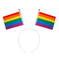 "REGENBOGEN FÄHNCHEN HAARREIF" – Vorderansicht