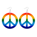 "REGENBOGEN HIPPIE OHRRINGE" – Vorderansicht