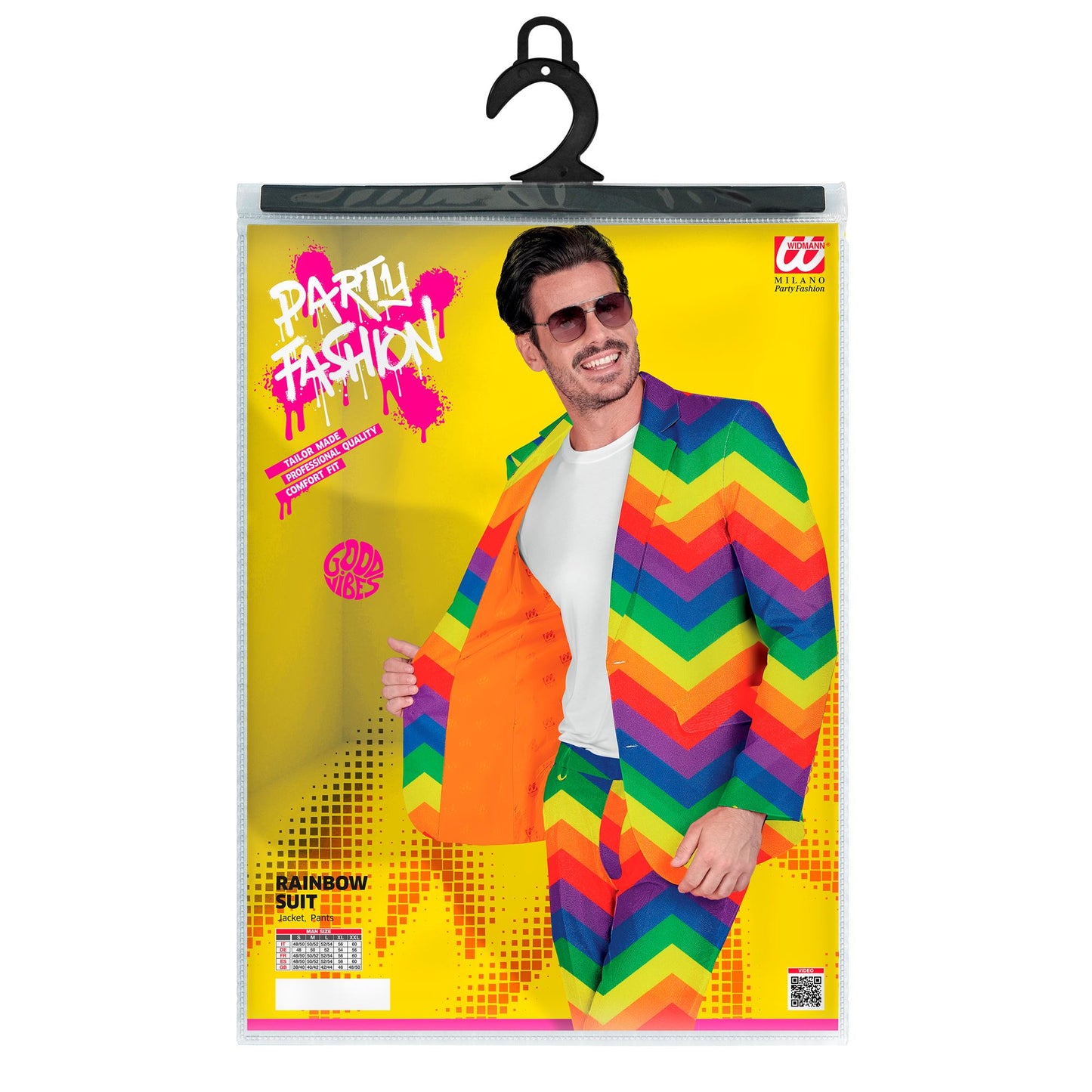 "REGENBOGEN PARTY FASHION ANZUG" (Jackett, Hose) – Ansicht 3