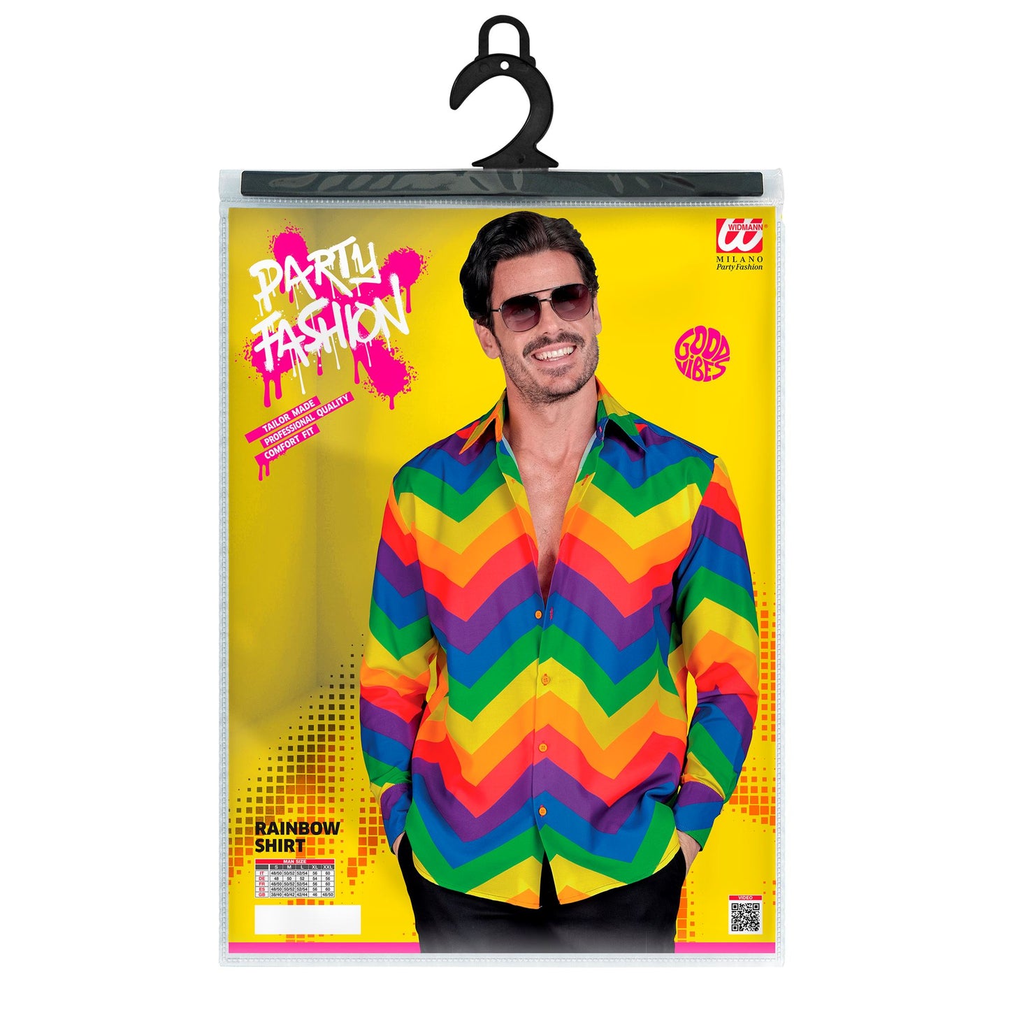 "REGENBOGEN PARTY FASHION HEMD" (Hemd) – Ansicht 3