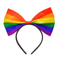 "REGENBOGEN SCHLEIFE HAARREIF" – Vorderansicht