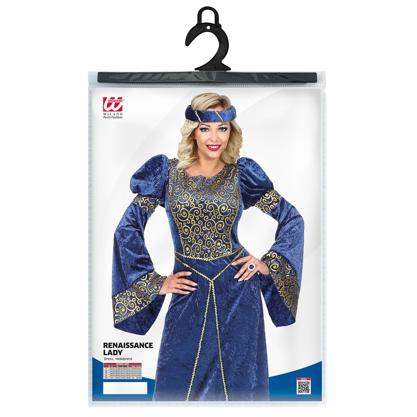 "RENAISSANCE DAME" (Kleid, Kopfschmuck) – Ansicht 5