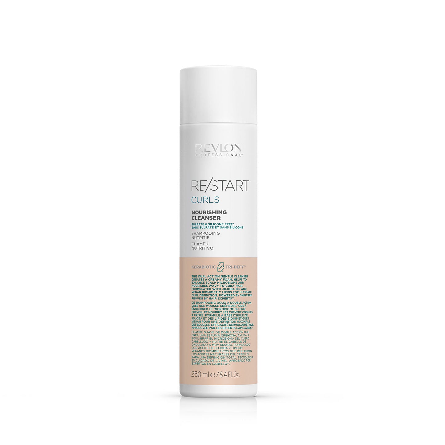 REVLON REVLON Re-Start Curls Nourishing Cleanser 250 ml Haarshampoo für lockiges Haar Reinigung