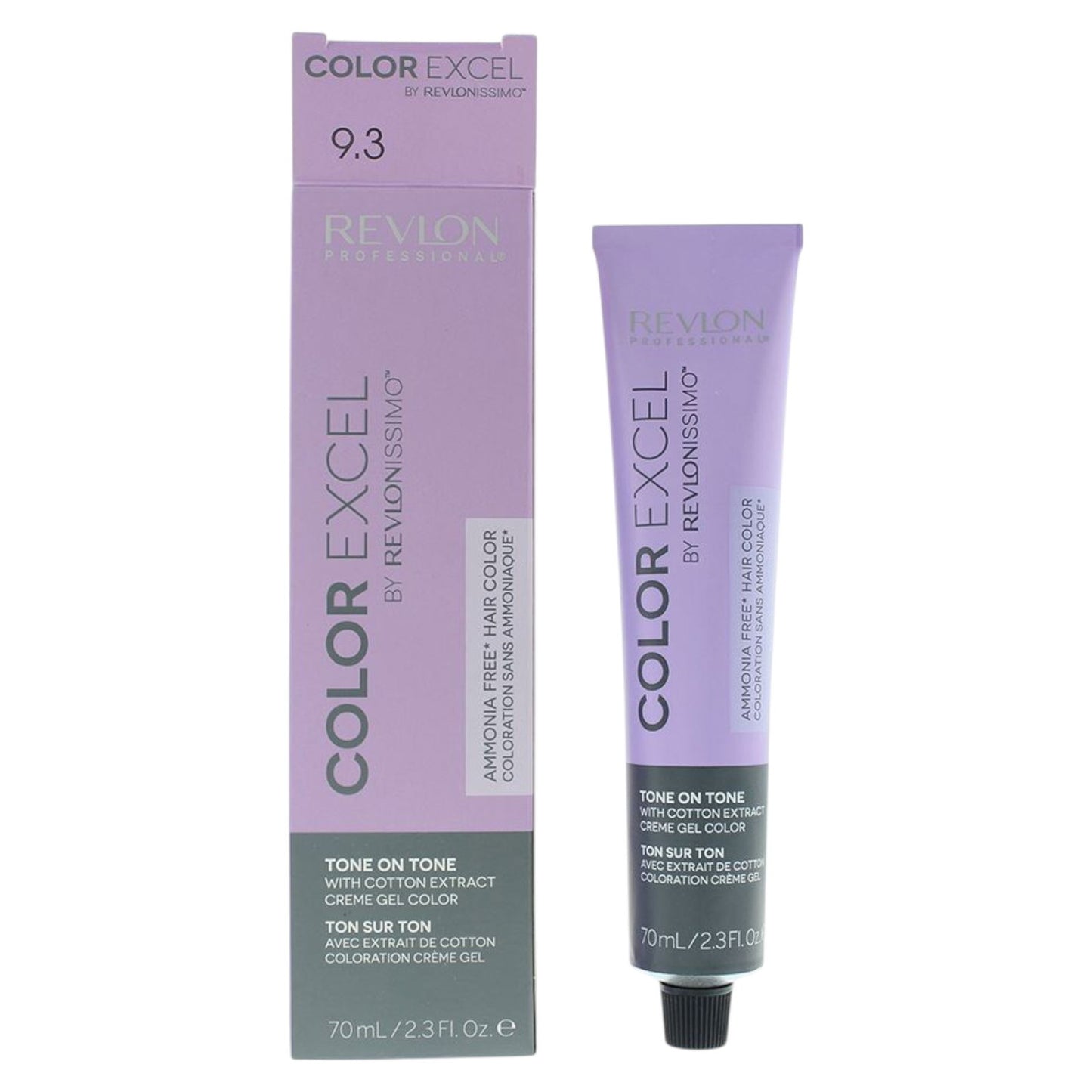 Revlon, Color Excel, Ammoniakfrei, Demi-permanente Haarfarbe, 9.3 Very Light Golden Blonde, 70 ml