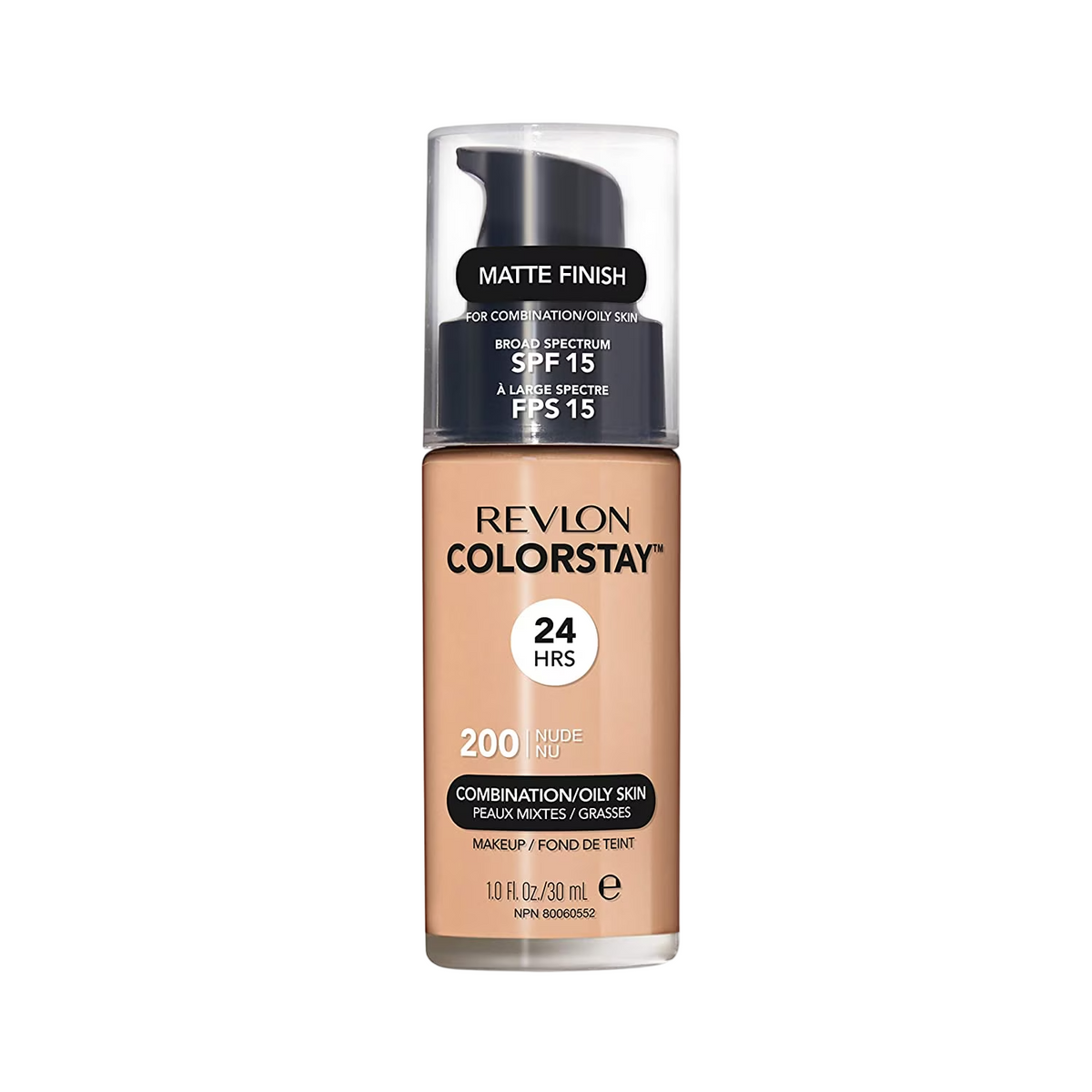 Revlon, Colorstay, Ölfrei, Matt, Flüssige Grundierung, 200, Nackt, SPF 15 ml