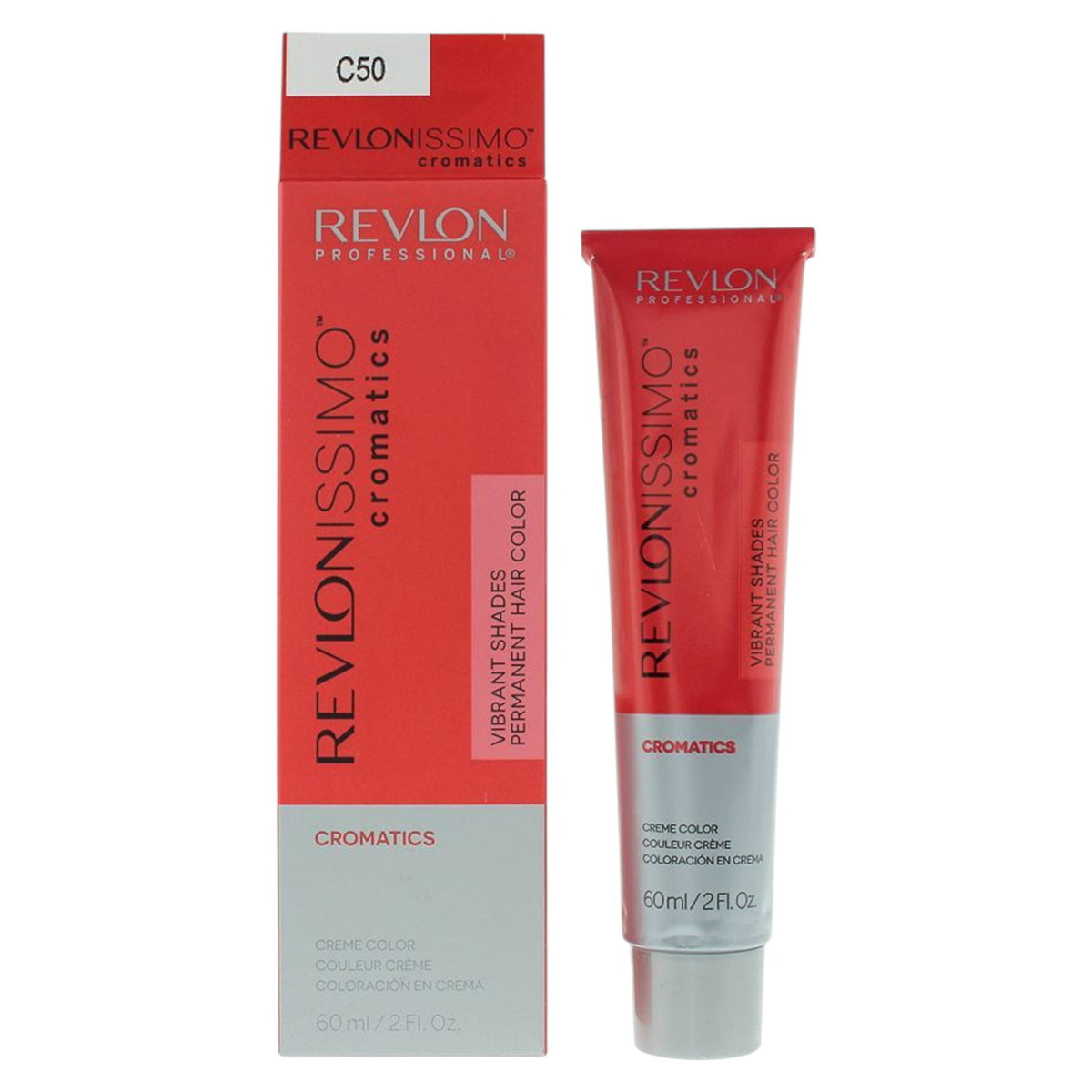 Revlon, Cromatics, Hyaluronsäure, Haarfärbegel, C50 Purple Red, 60 ml