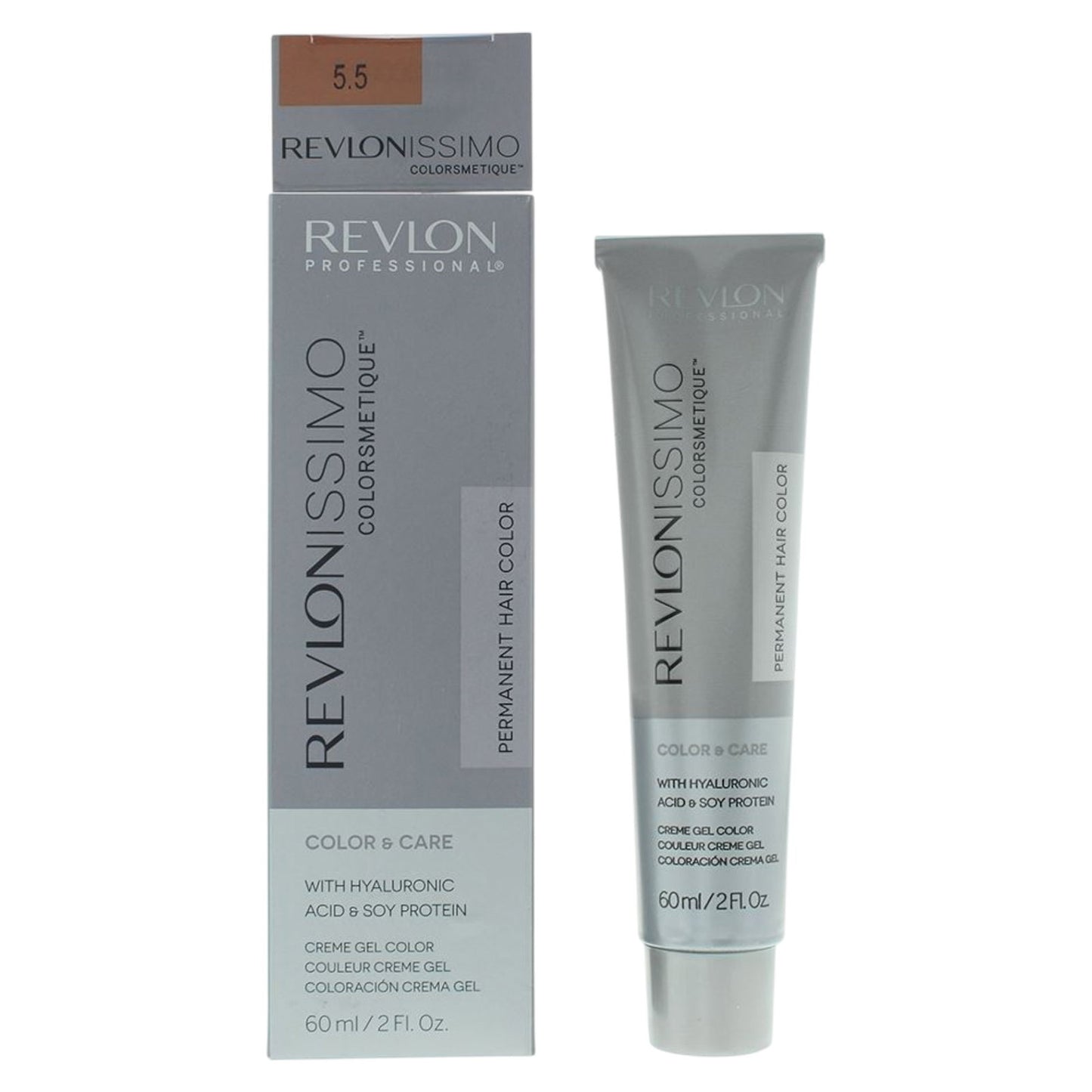 Revlon, Revlonissimo Colorsmetique, Angereichert, Permanente Haarfarbe, 5.5 Light Mahogany Brown, 60 ml