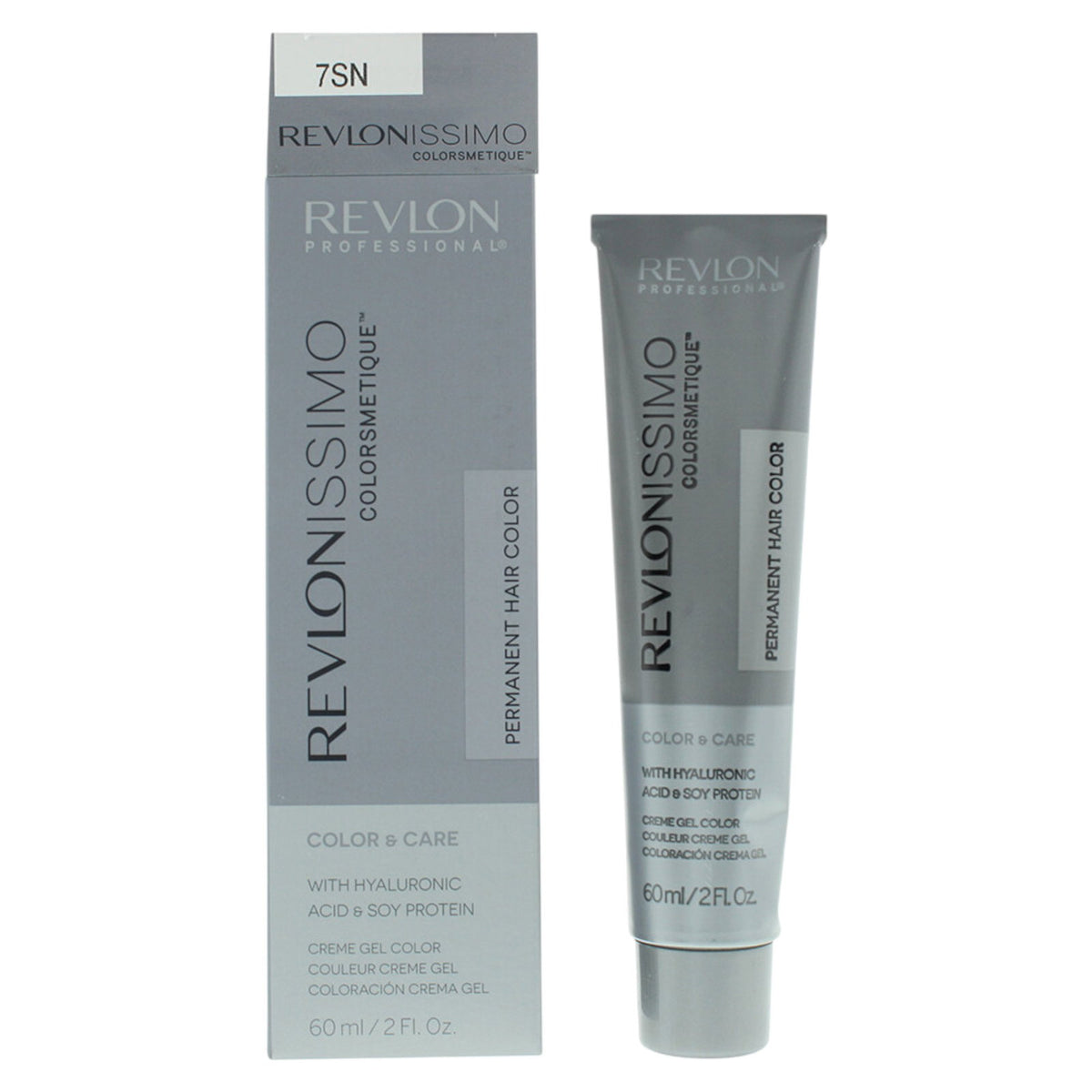 Revlon, Revlonissimo Colorsmetique, Hyaluronsäure, Permanente Haarfarbe, 7SN Medium Blonde, 60 ml
