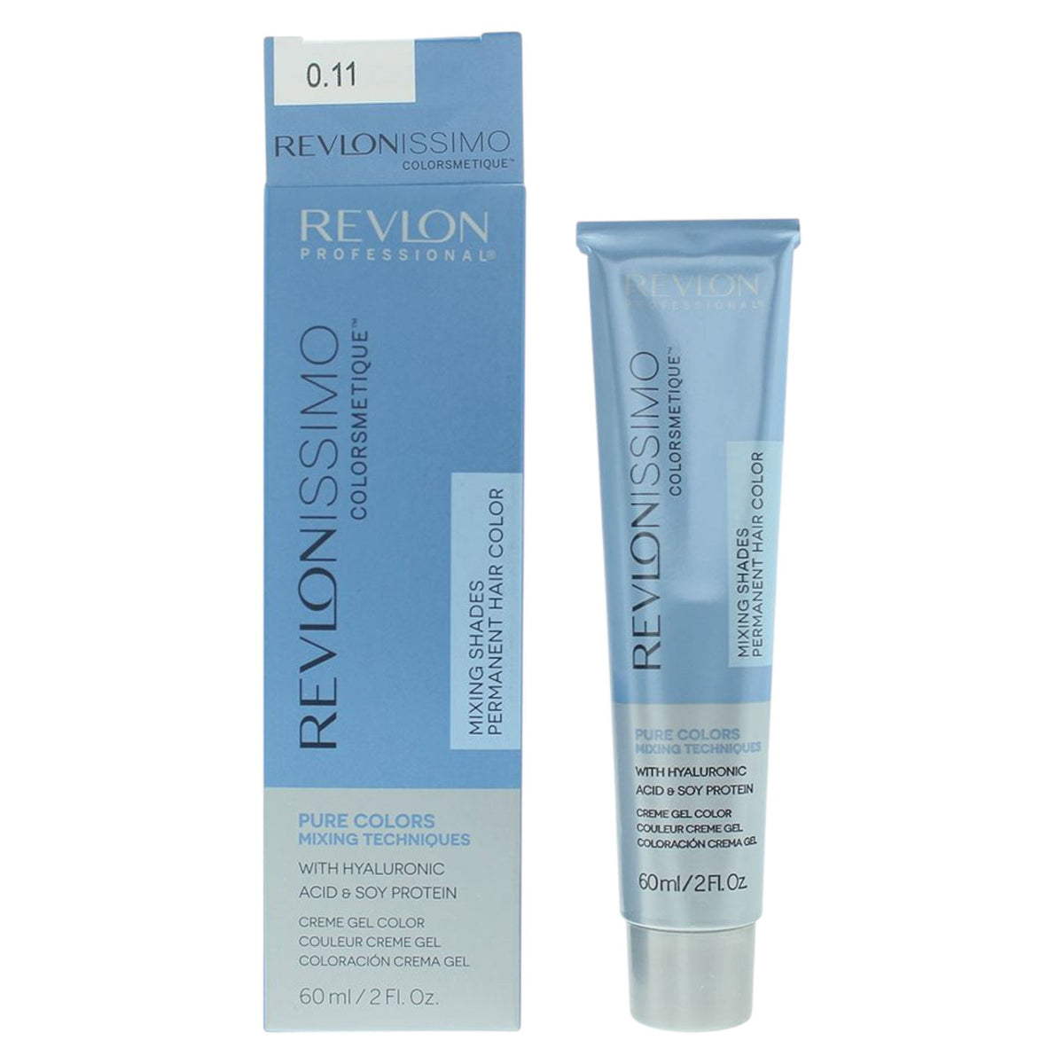 Revlon, Revlonissimo Colorsmetique, Nährend, Permanente Haarfarbe, 0.11 Grey, 60 ml