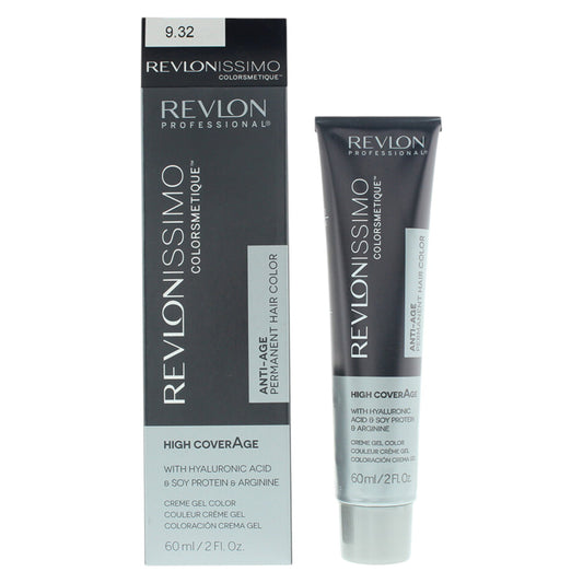 Revlon Revlon, Revlonissimo Colorsmetique, Nährend, Permanente Haarfarbe, 9.32 Very Light Golden Pearl Blonde, 60 ml Regular