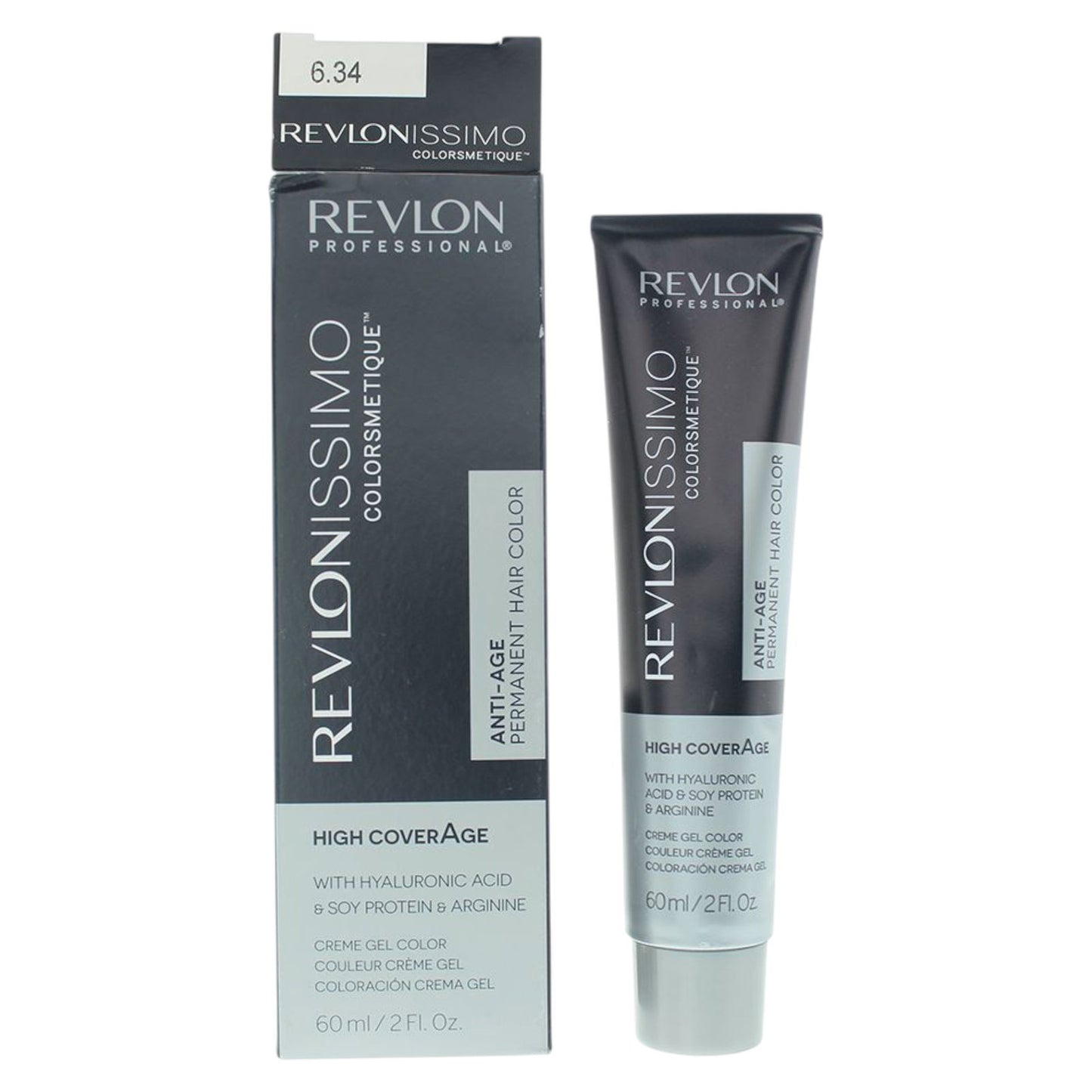 Revlon Revlon, Revlonissimo Colorsmetique, Permanente Haarfarbe, 6.34 Dark Hazel Blonde, 60 ml Regular