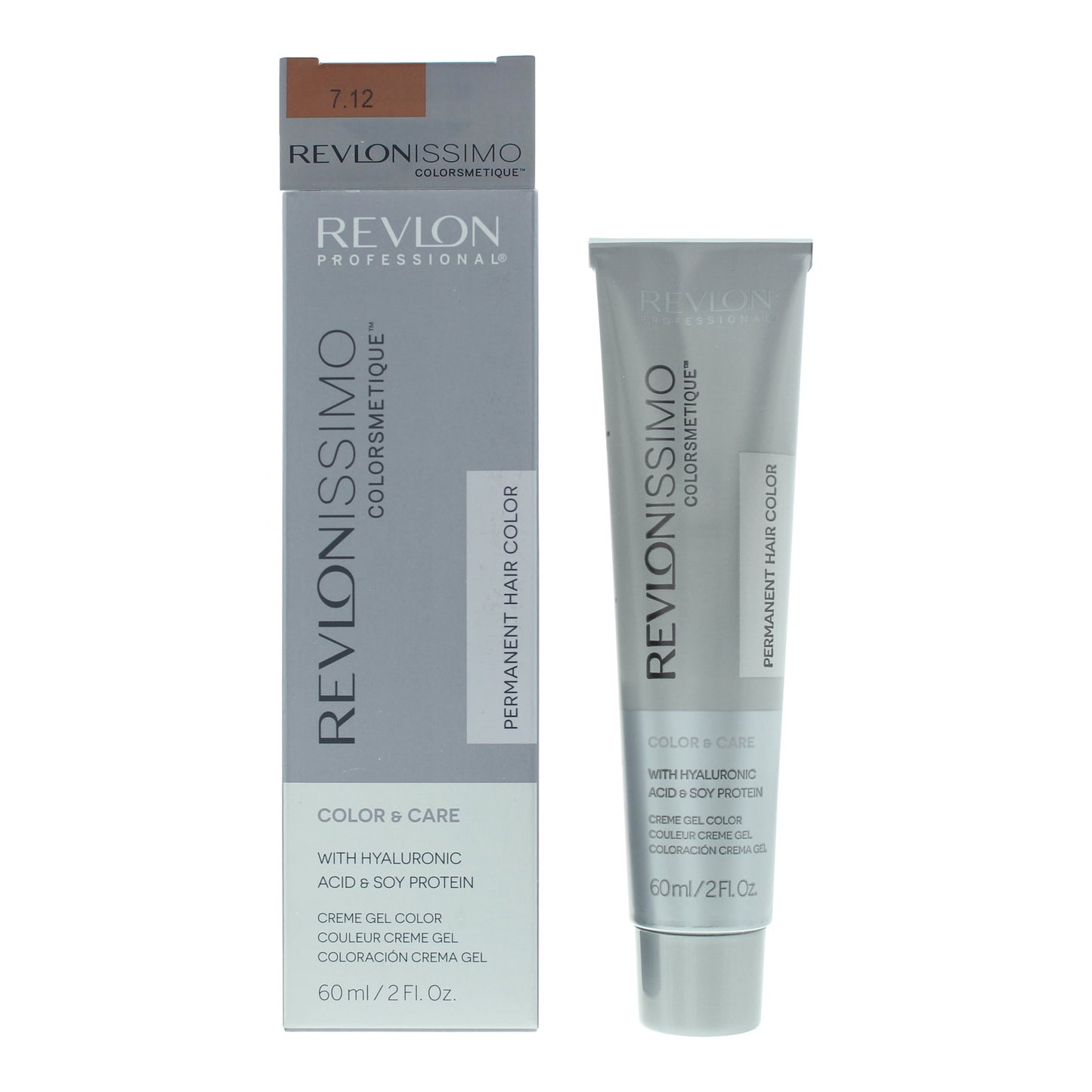 Revlon Revlon, Revlonissimo Colorsmetique, Permanente Haarfarbe, 7.12 Pearly Beige Blonde, 60 ml Regular