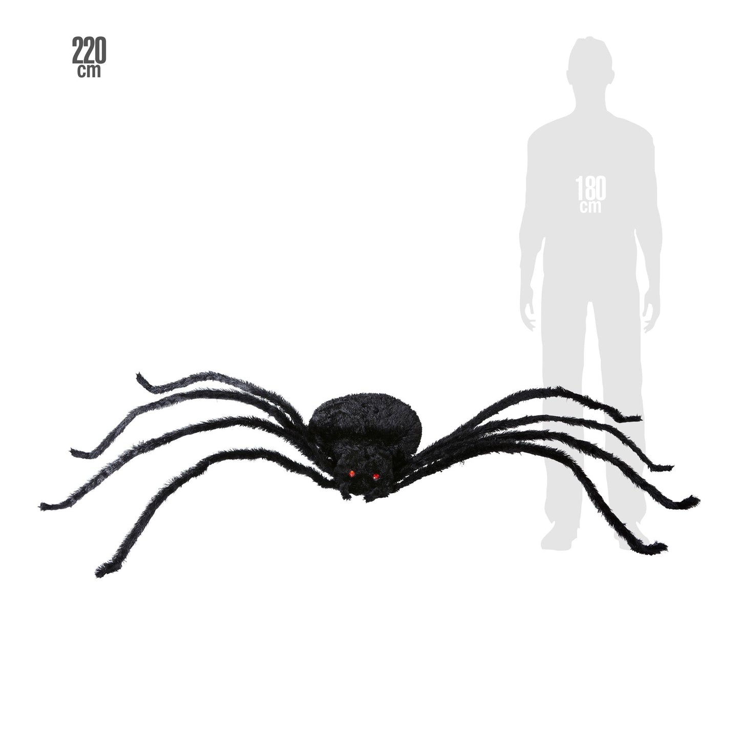 "RIESEN SPINNE" biegbar - 220cm – Detailansicht