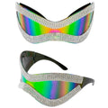 "RIESEN STRASS BRILLE MIT MULTICOLOR GLÄSERN" – Vorderansicht