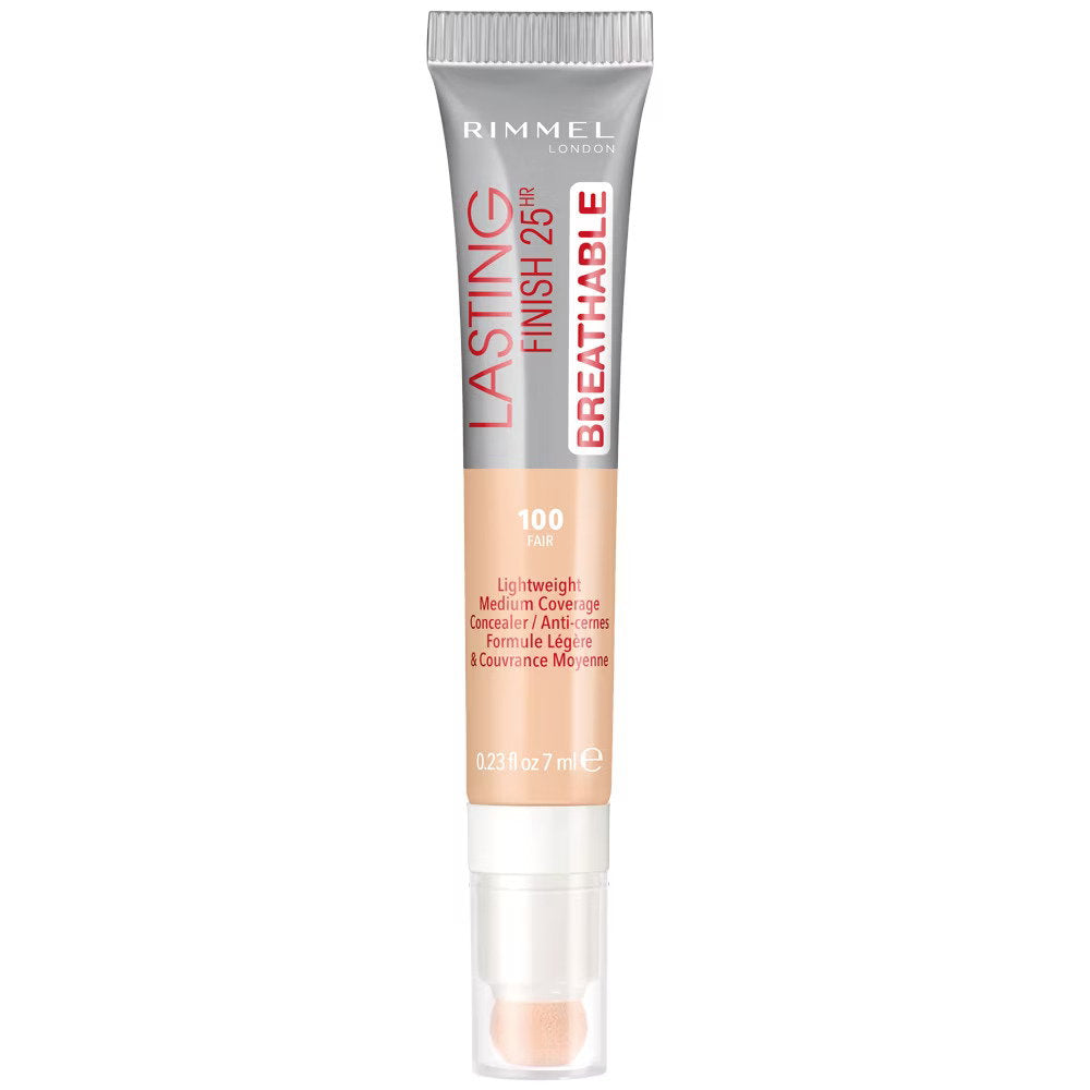 Rimmel London, Lasting Finish, Natürliche mittlere Deckkraft, Creme Concealer, 100, Fair, 7 ml