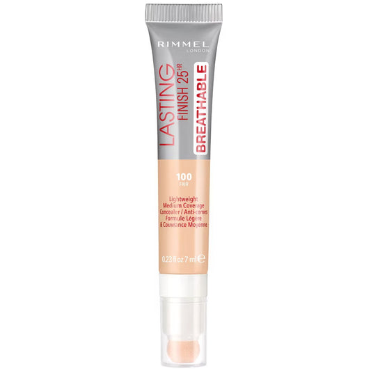 Rimmel London Creme Concealer Rimmel London, Lasting Finish, Natürliche mittlere Deckkraft, Creme-Concealer, 100, Fair, 7 ml